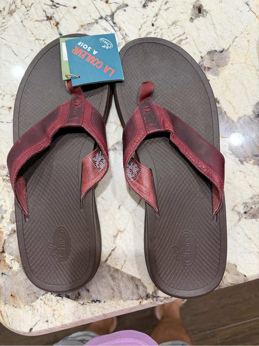 Chaco M’s Playa Pro Spice Leather Flip Flops